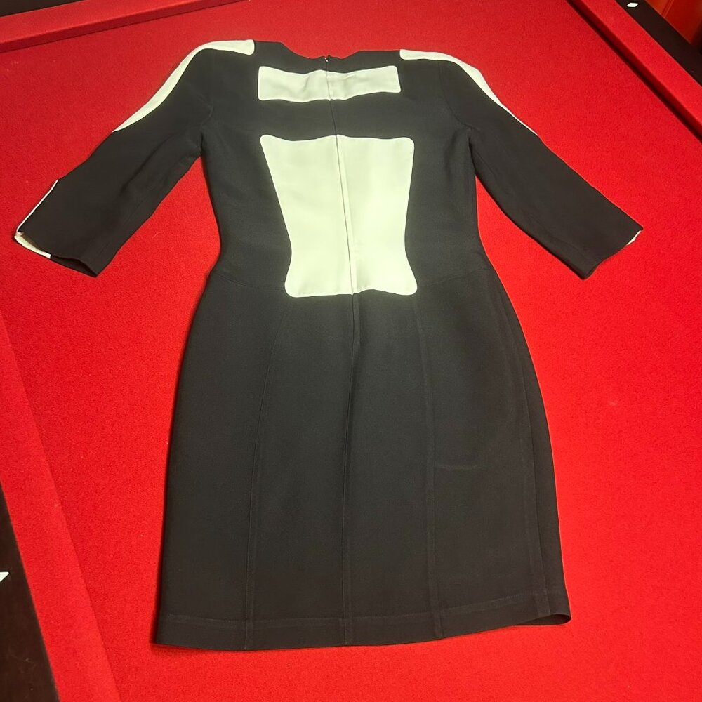 HOLD - Vintage Thierry Mugler Black & White Colorblock Dress Size 44 (Size 10) - Picture 7 of 14